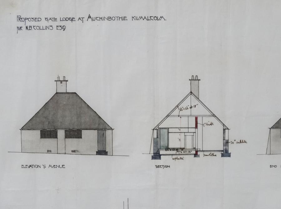 Charles R Mackintosh architectural drawing 3