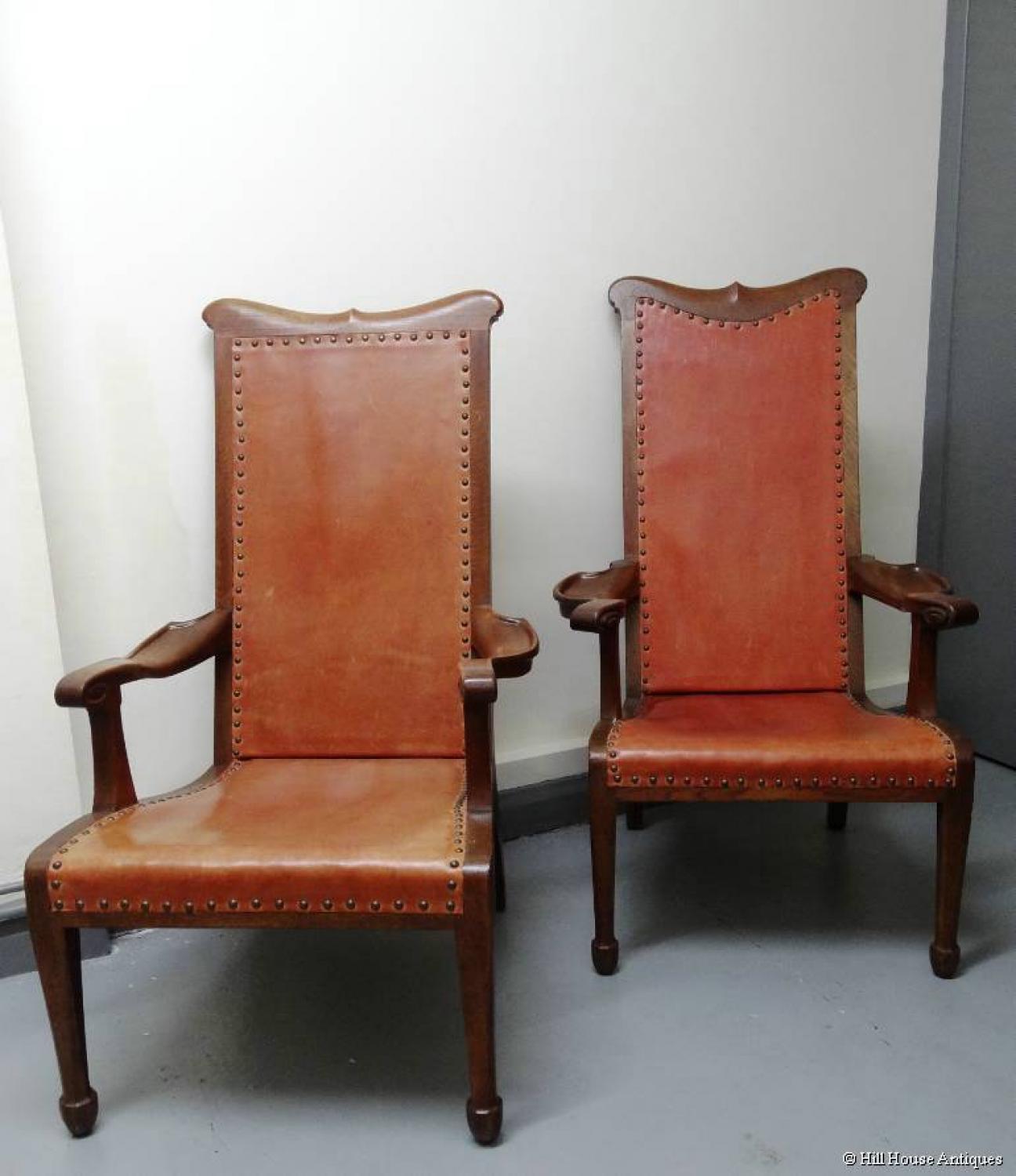 Rare pair of Arthur Simpson easy chairs