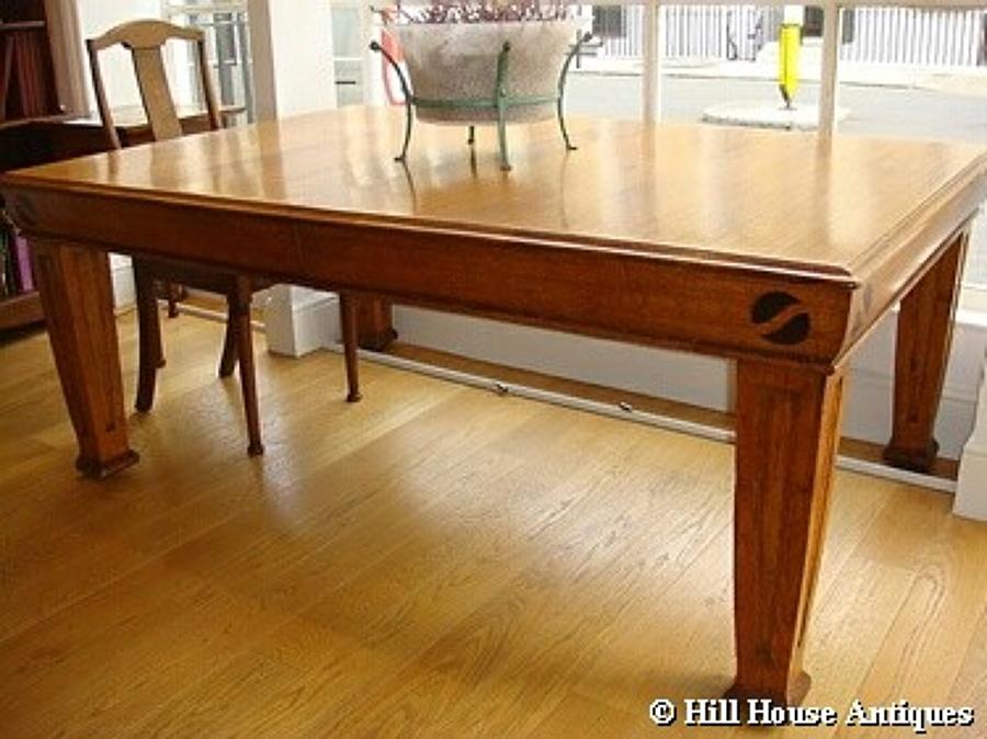 Arts & Crafts large extending dining table