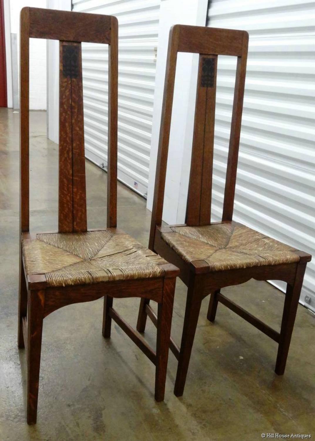 Arts & Crafts Baillie Scott style chairs