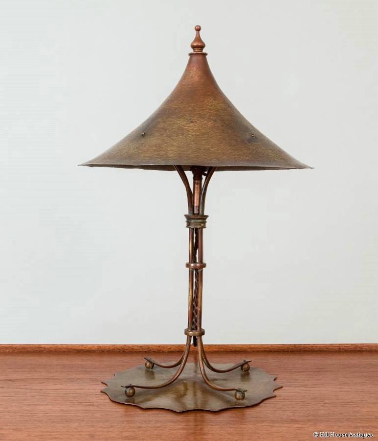 Rare Birmingham Guild of Handicraft lamp