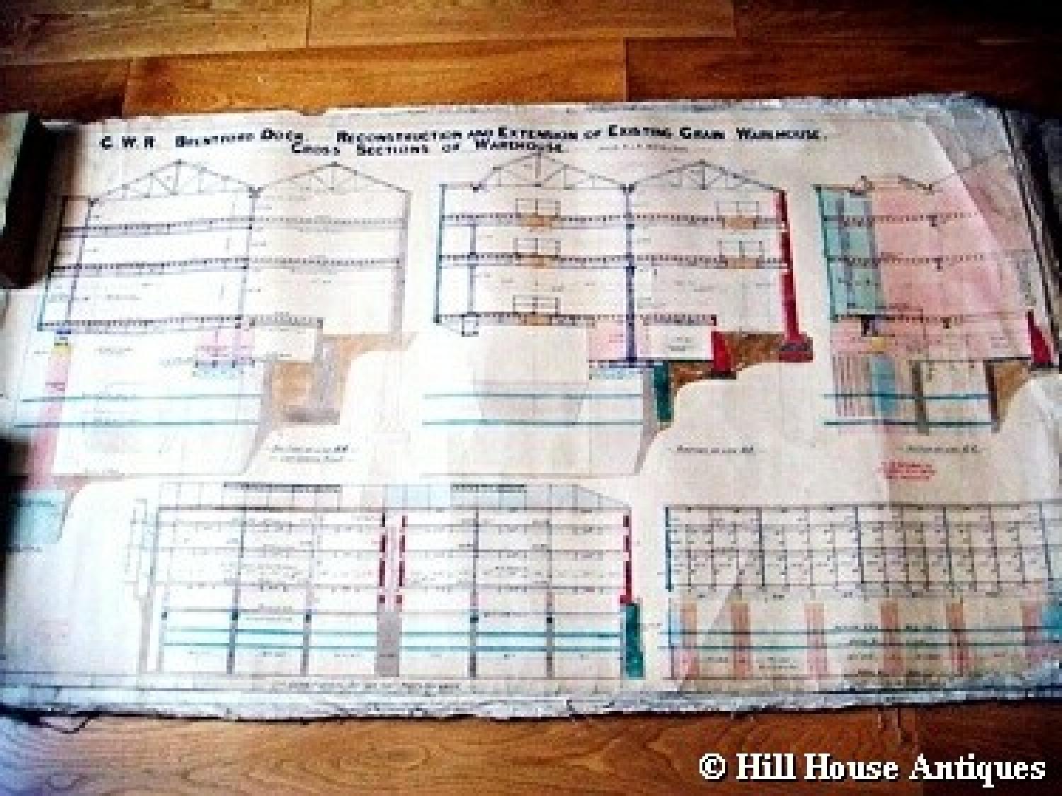 Rare set of GWR architectural drawings