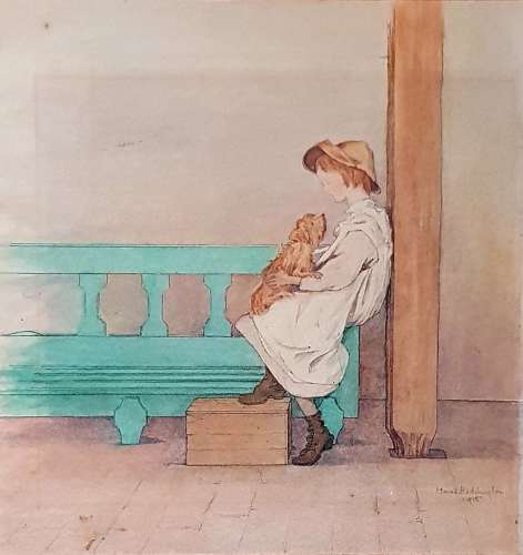 Maud Beddington Arts & Crafts period small watercolour