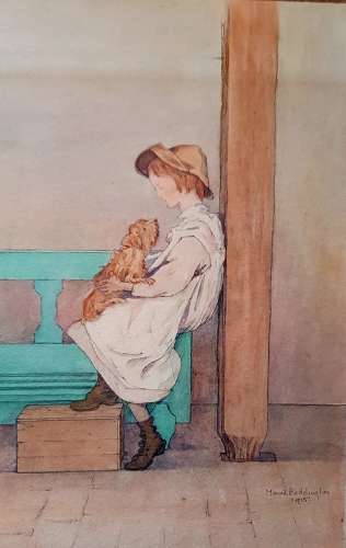 Maud Beddington Arts & Crafts period small watercolour