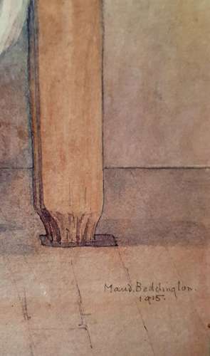 Maud Beddington Arts & Crafts period small watercolour