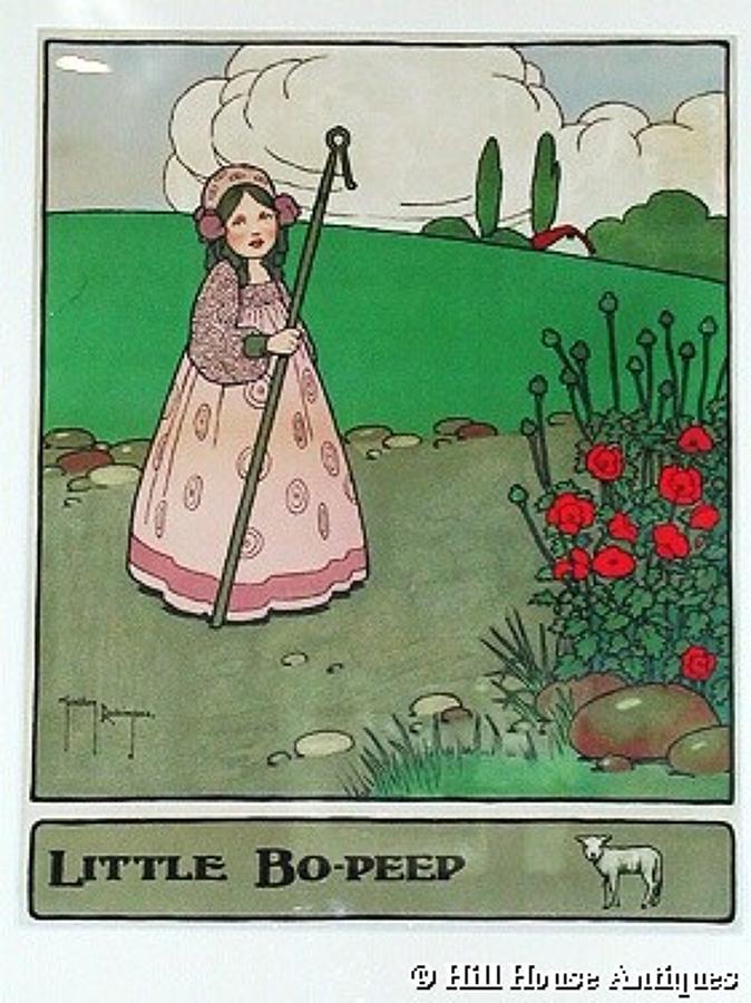 Little Bo Peep nursery print