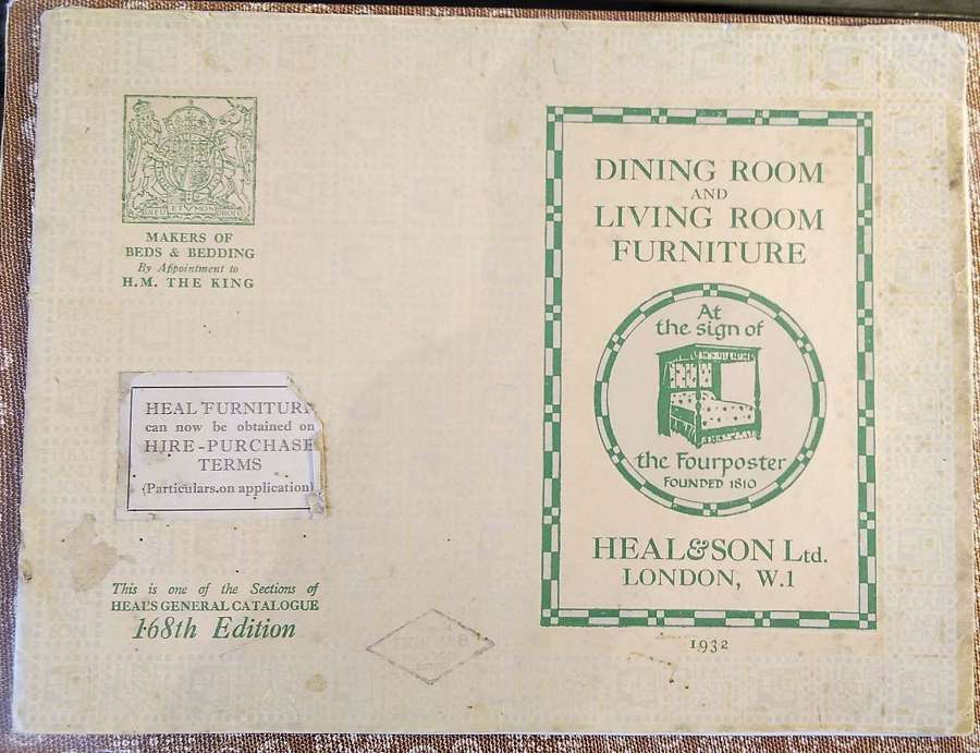 Original Heals 1932 Living and Dining Room furniture catalogue