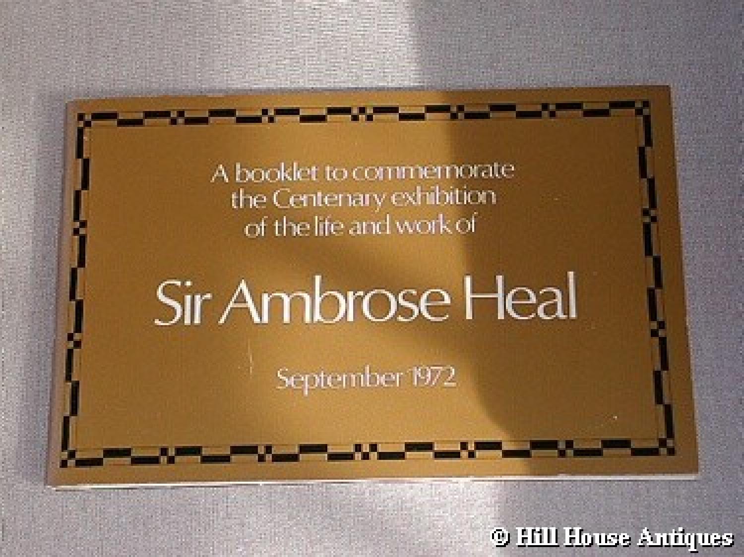 Ambrose Heal Centenary exh catalogue