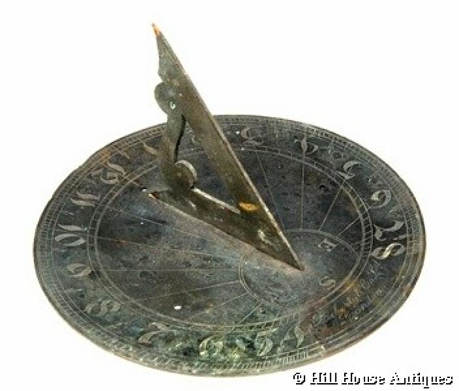 Rare Liberty & Co bronze sundial