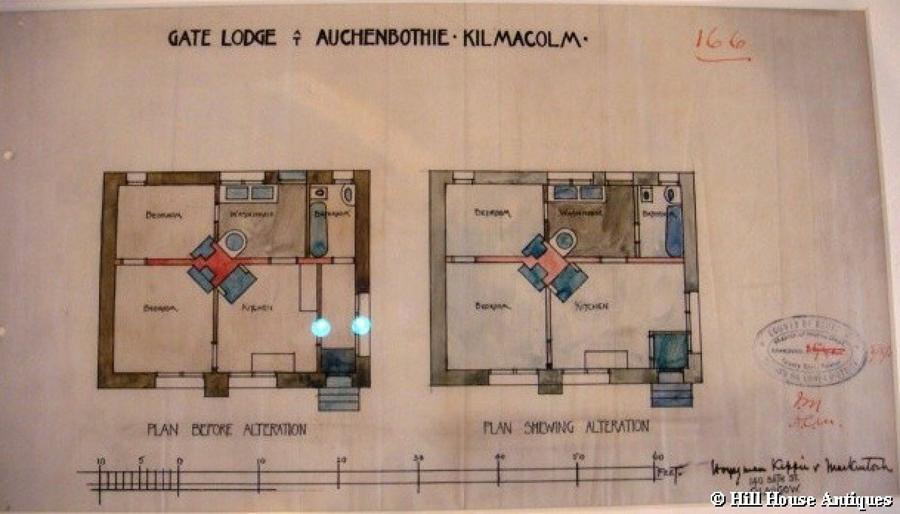 Charles Rennie Mackintosh architectural drawi