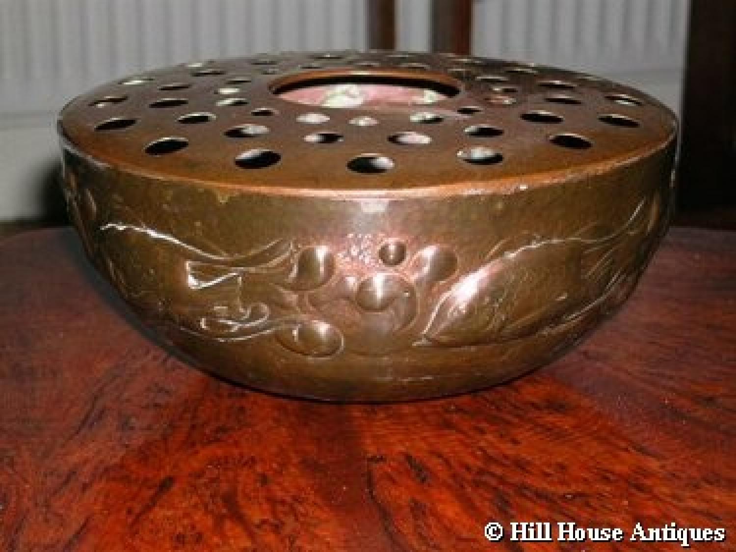 Newlyn copper rose bowl