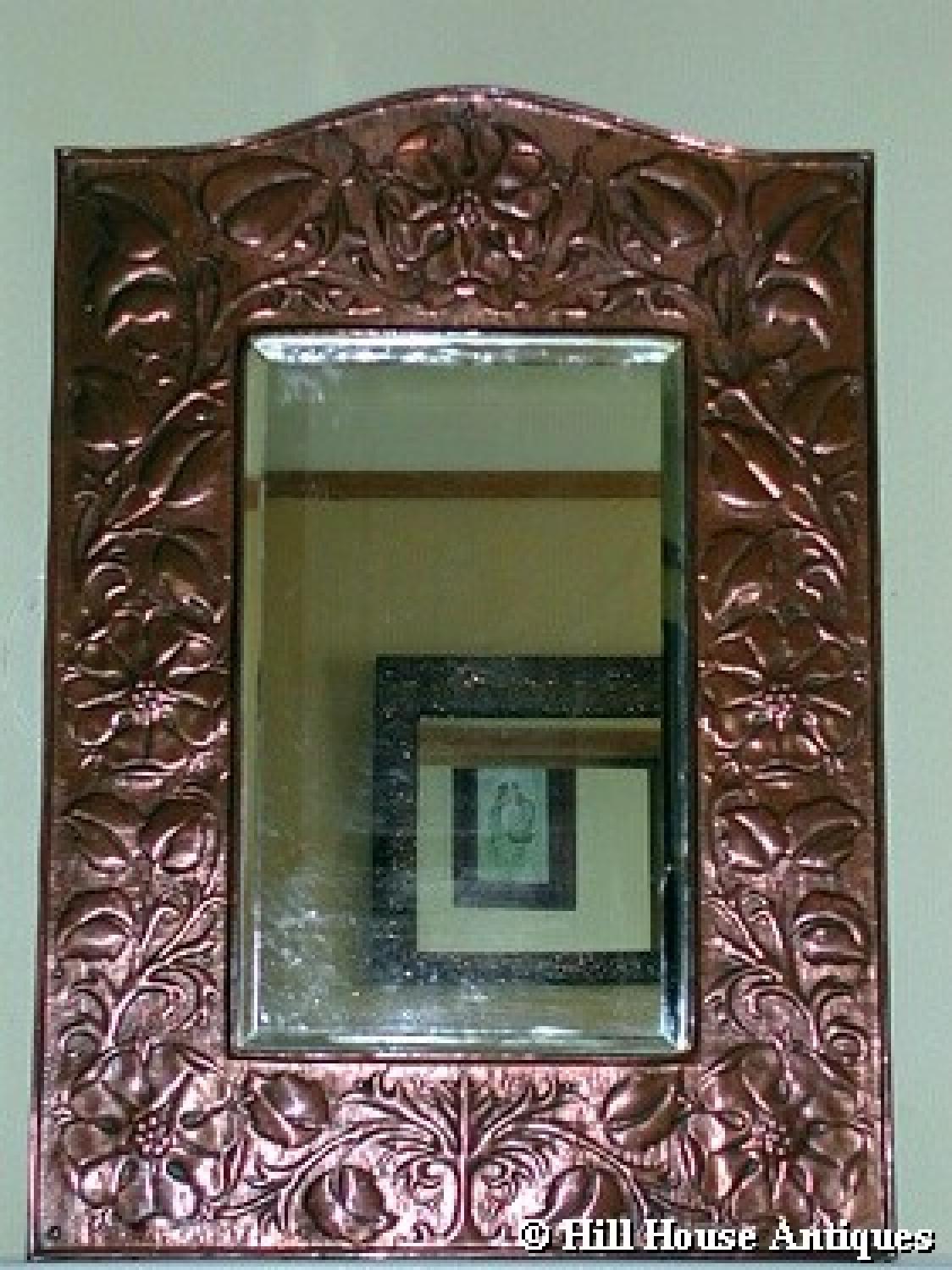 Rare Keswick Mawson copper mirror