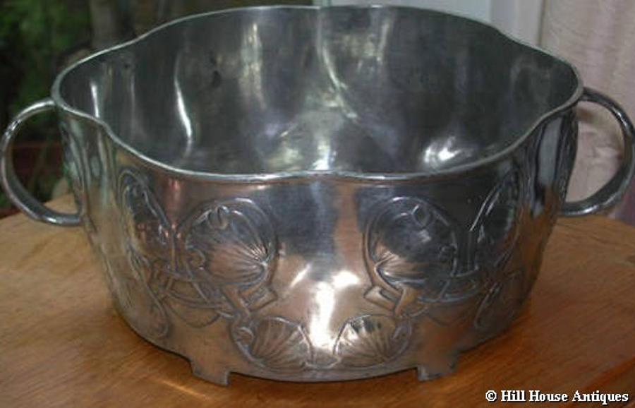 Rare Liberty & Co Tudric pewter bowl Knox