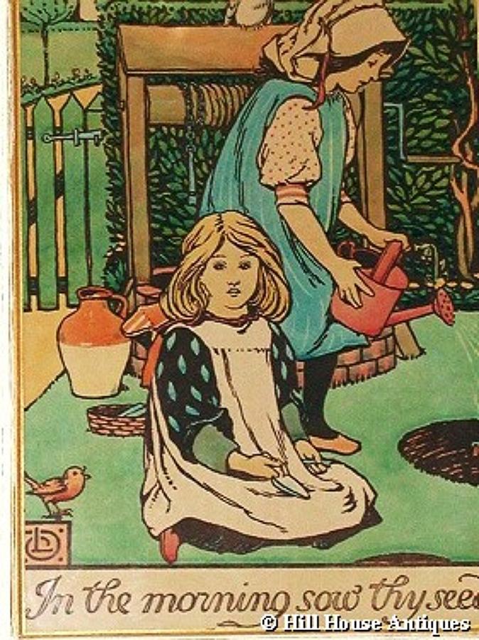 Louis Davis Arts & Crafts woodcut