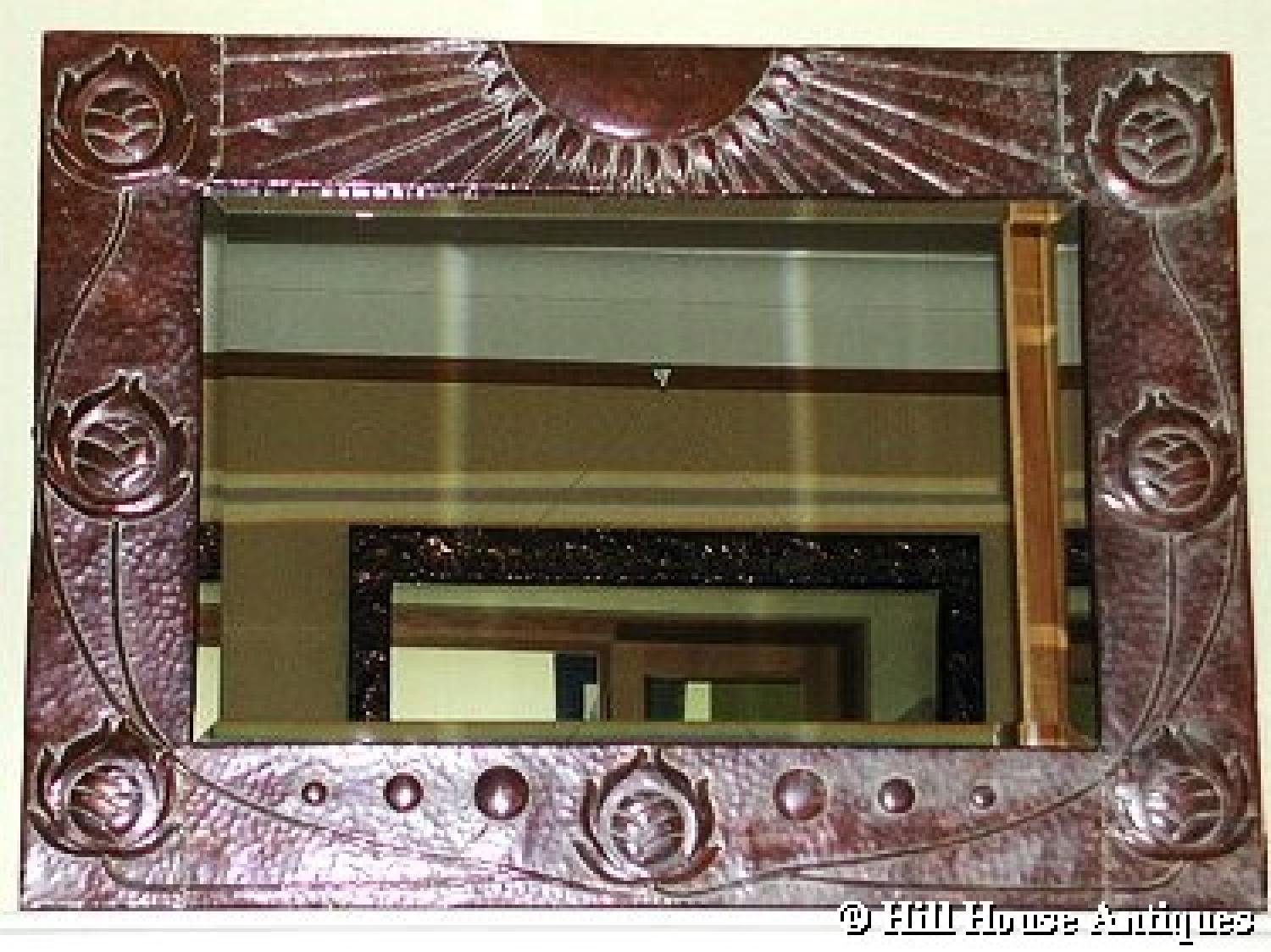 John Pearson large copper mirror