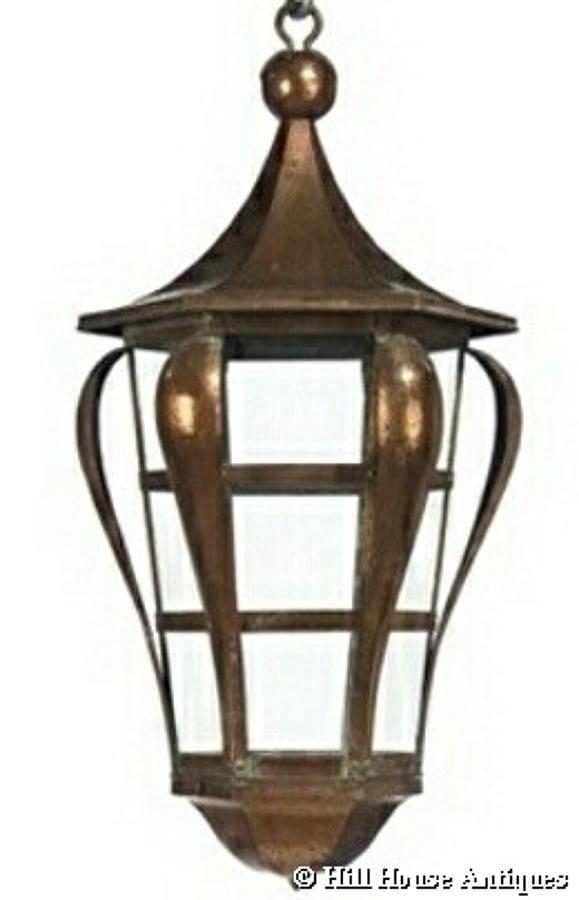 Rare Keswick School Arts & Crafts lantern
