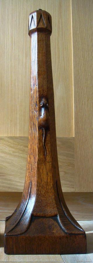 Early Mouseman tall table lamp