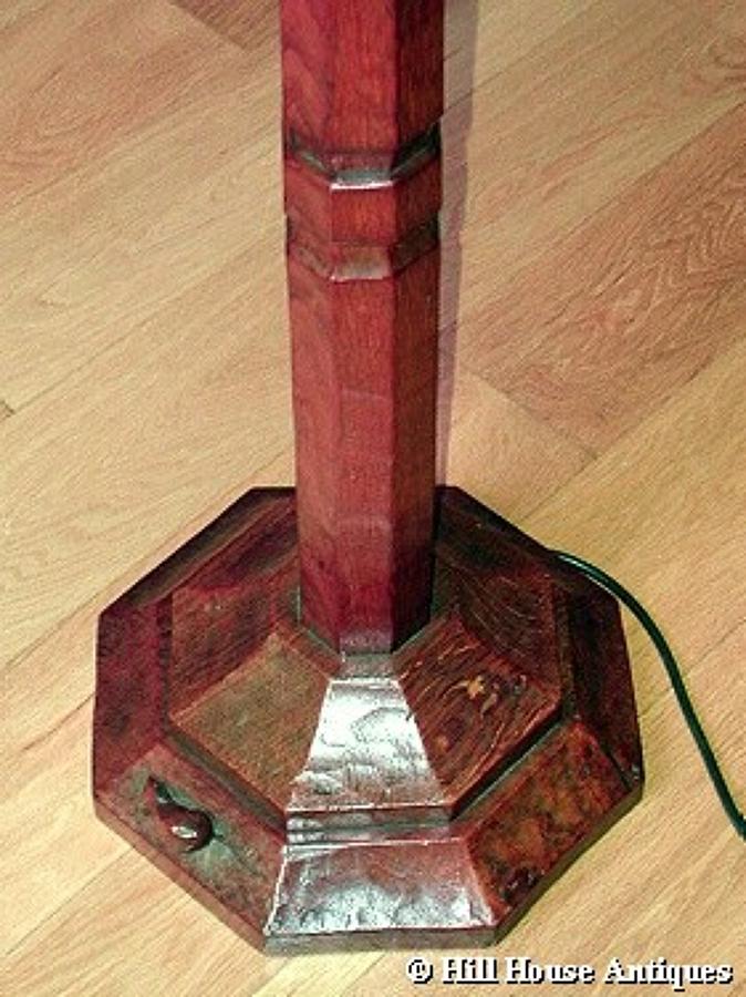 Early 1930s Mouseman standard lamp