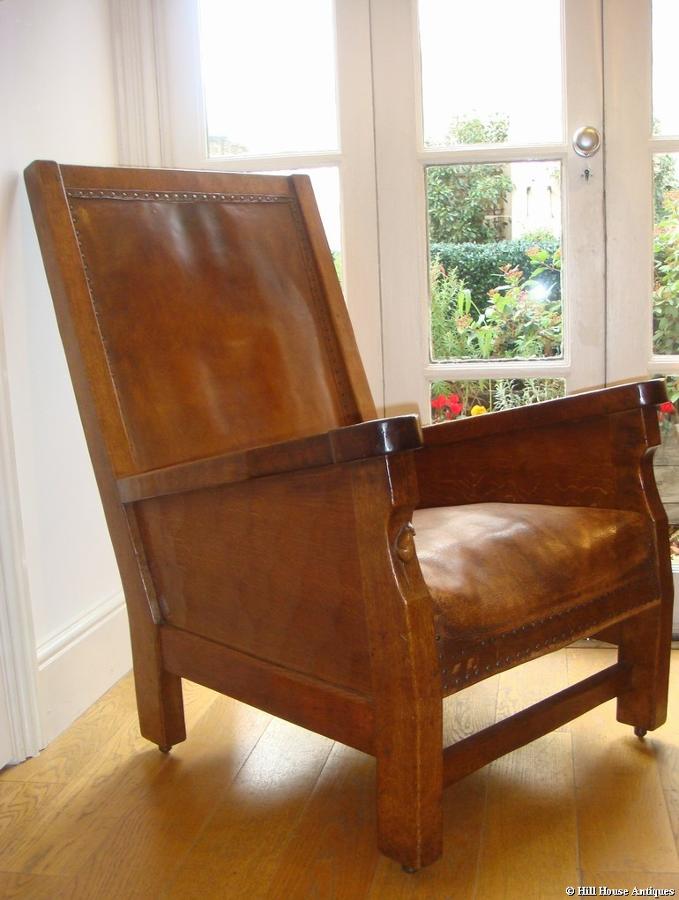 Rare early Mouseman fireside chair