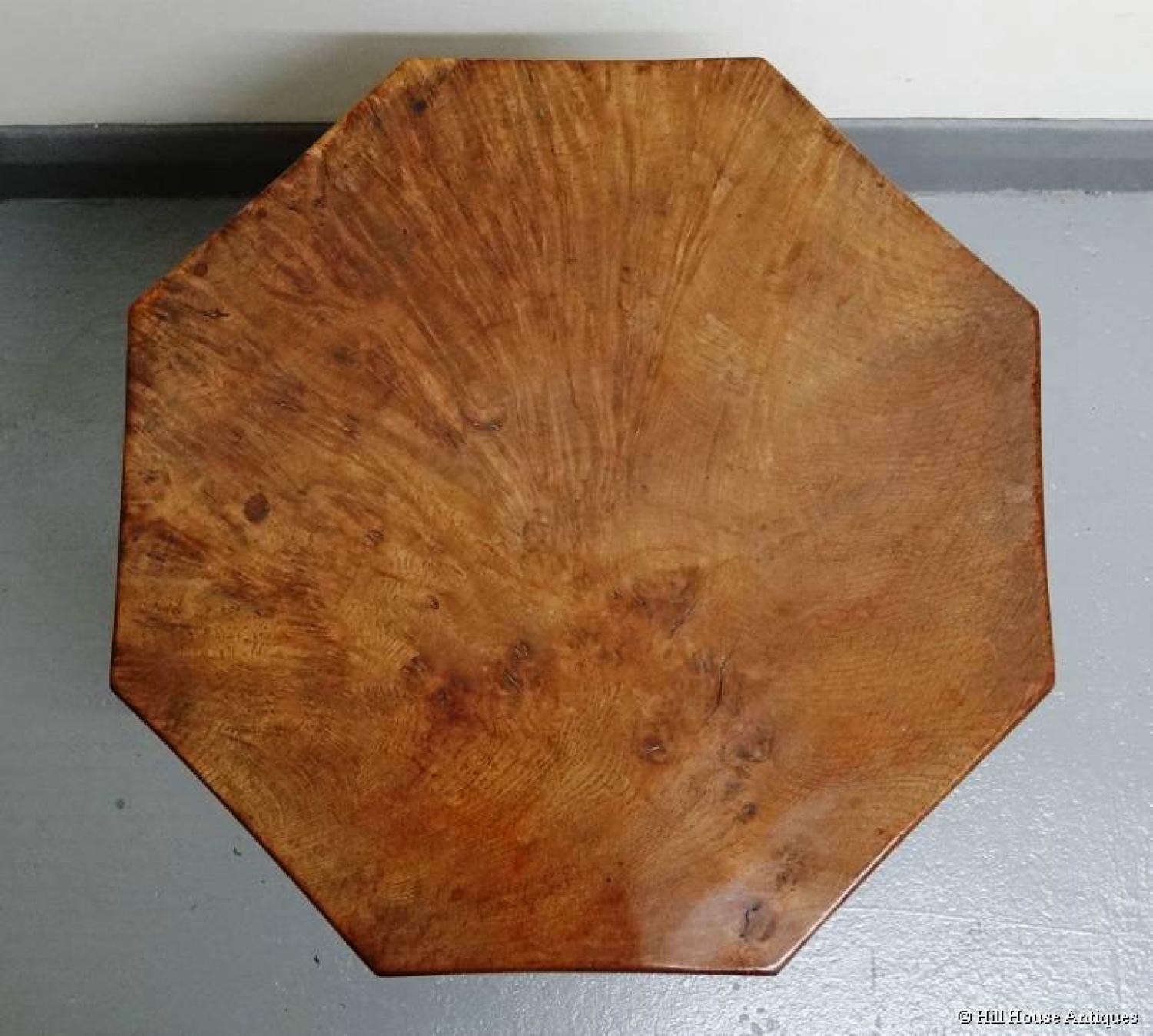Rare early small Mouseman coffee table
