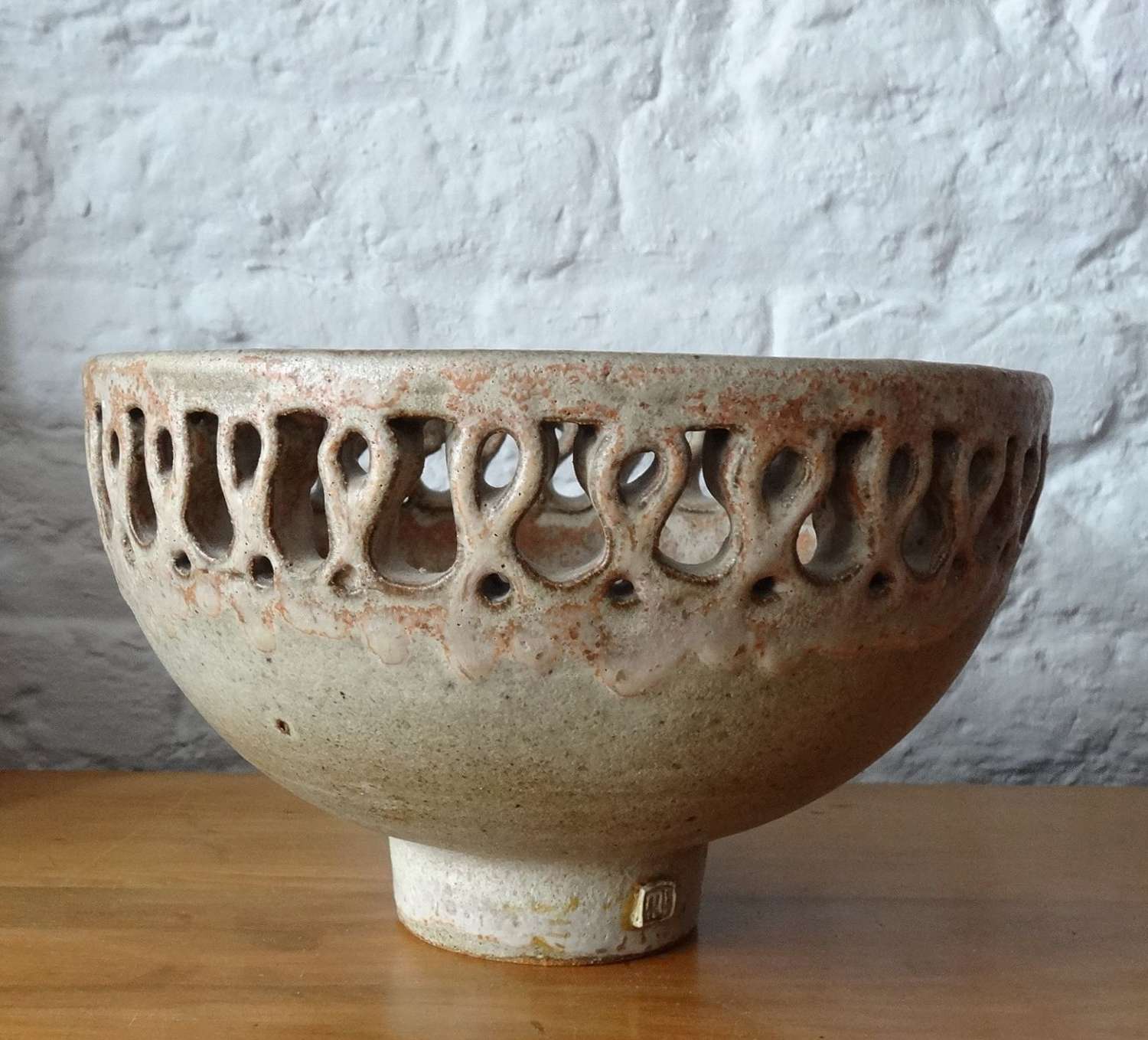 Unusual Studio Pottery stoneware bowl