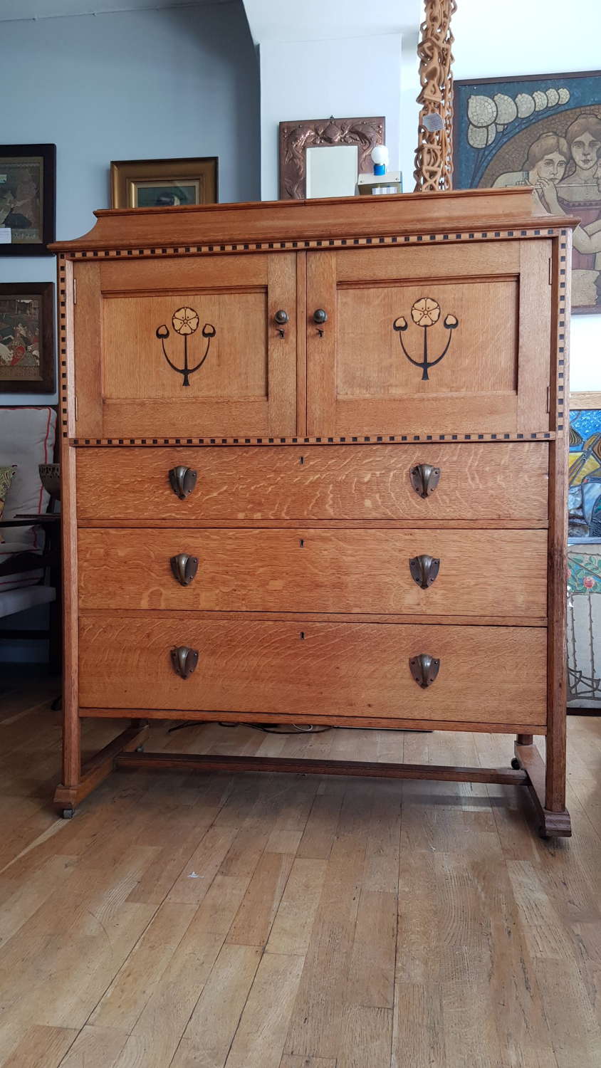 Arts & Crafts Glasgow Style chest cabinet Wylie & Lochhead