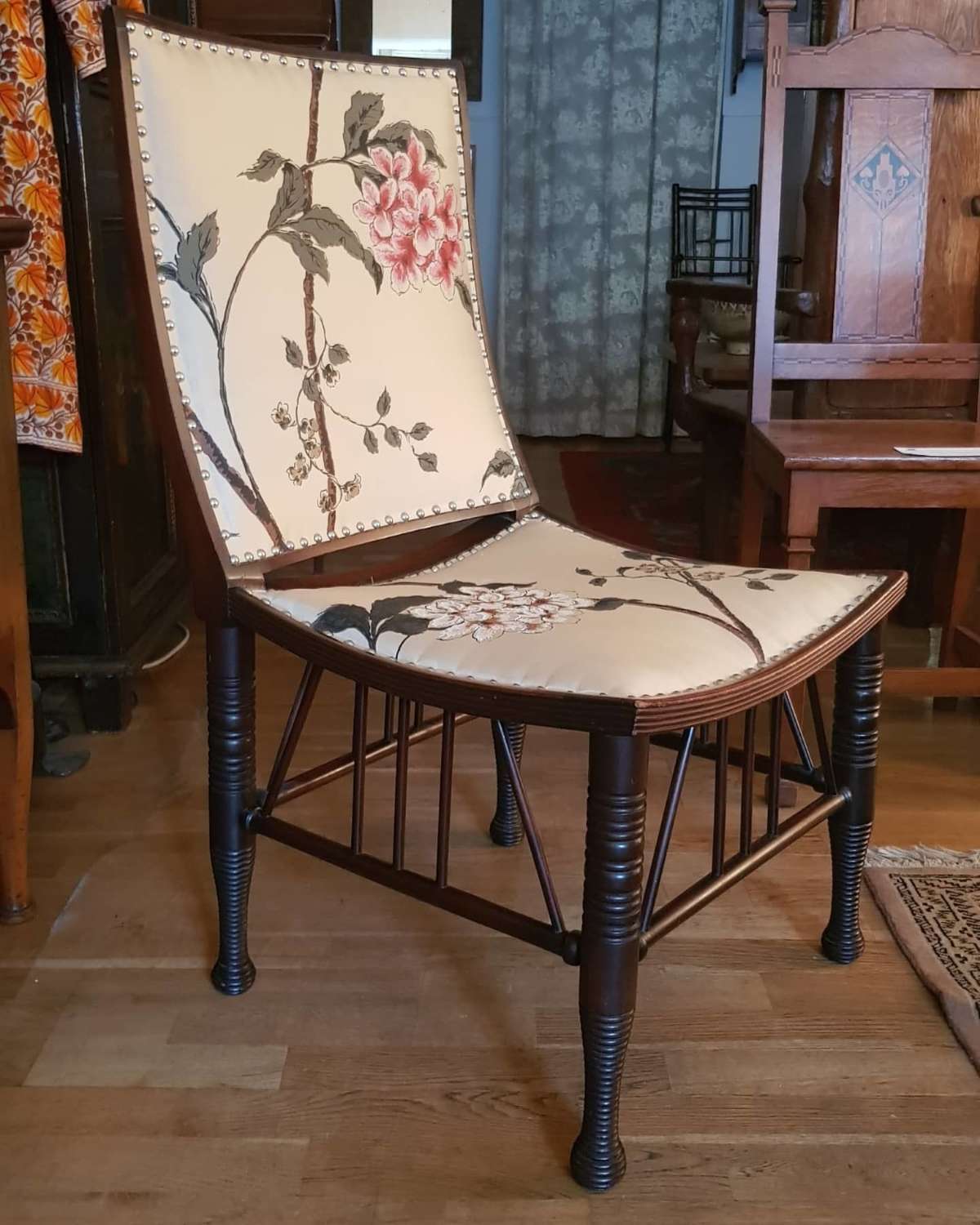 Rare Liberty & Co Aesthetic Movement Thebes chair