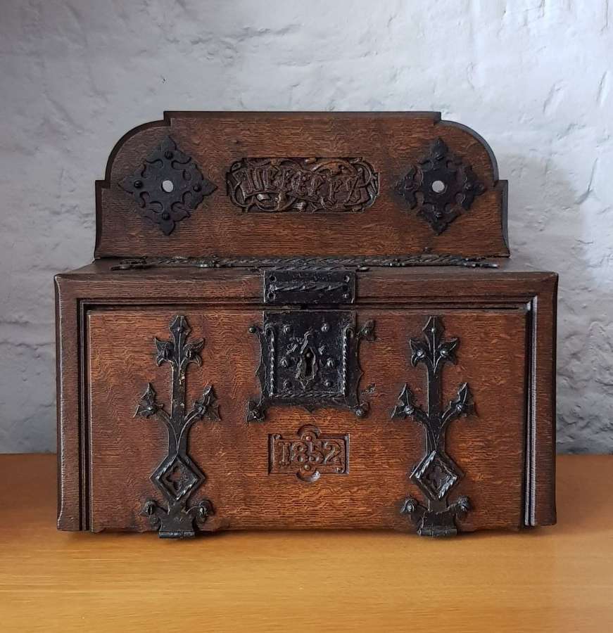 Arts & Crafts 1852 Gothic Revival Puginesque letter box