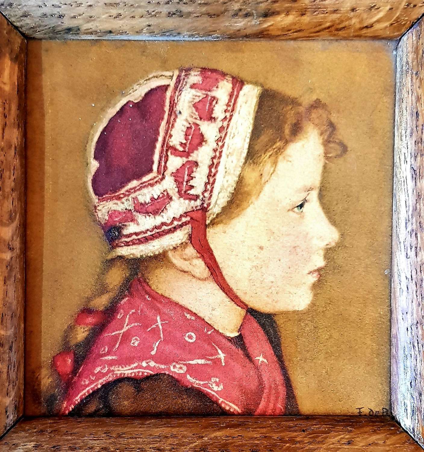 Francois De Ribaupierre small portrait of a Swiss Valais girl