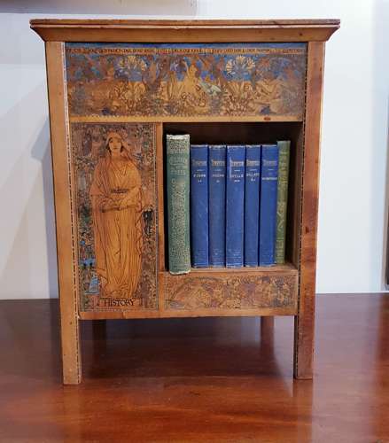 Rare Birmingham School Arts & Crafts table top bookcase Kate Eadie