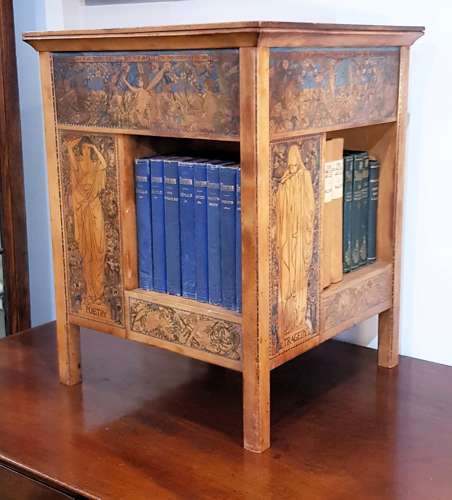 Rare Birmingham School Arts & Crafts table top bookcase Kate Eadie