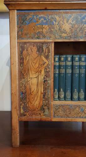 Rare Birmingham School Arts & Crafts table top bookcase Kate Eadie