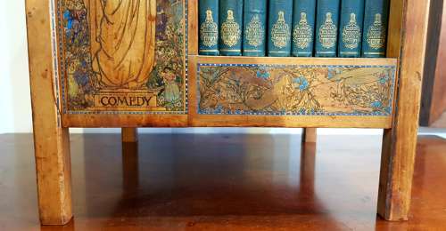 Rare Birmingham School Arts & Crafts table top bookcase Kate Eadie