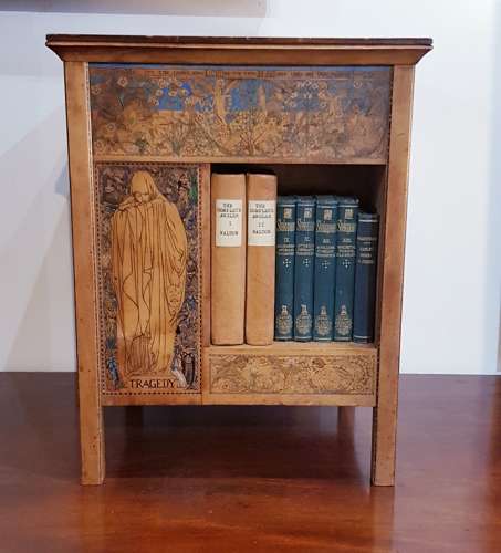 Rare Birmingham School Arts & Crafts table top bookcase Kate Eadie
