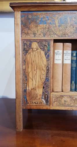 Rare Birmingham School Arts & Crafts table top bookcase Kate Eadie