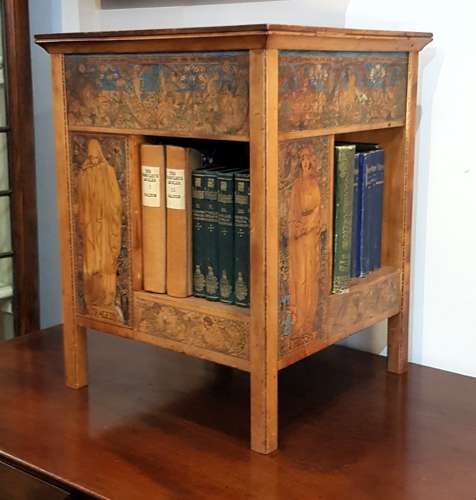 Rare Birmingham School Arts & Crafts table top bookcase Kate Eadie