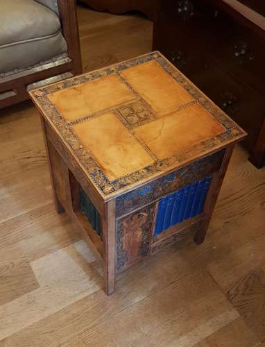 Rare Birmingham School Arts & Crafts table top bookcase Kate Eadie