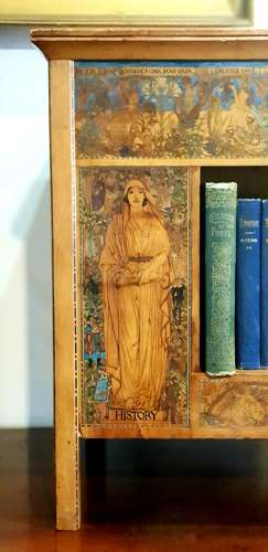Rare Birmingham School Arts & Crafts table top bookcase Kate Eadie