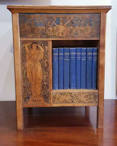 Rare Birmingham School Arts & Crafts table top bookcase Kate Eadie