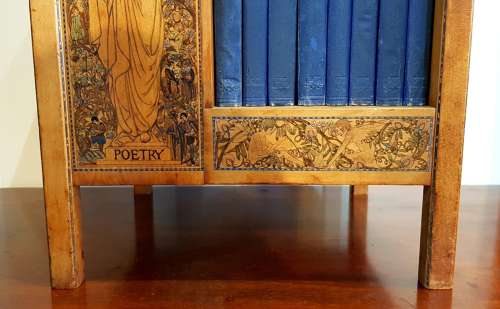 Rare Birmingham School Arts & Crafts table top bookcase Kate Eadie