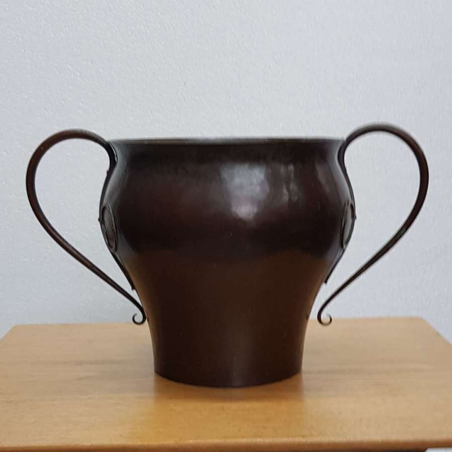 Birmingham Guild of Handicraft Arts & Crafts copper & brass planter