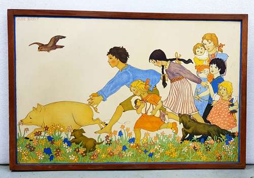 Ilse Breit Austrian School Arts & Crafts nursery lithograph 1 of 2