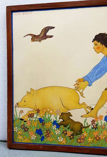 Ilse Breit Austrian School Arts & Crafts nursery lithograph 1 of 2
