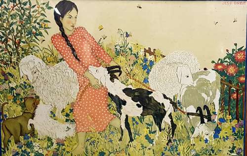Ilse Breit Austrian School Arts & Crafts nursery lithograph 2 of 2
