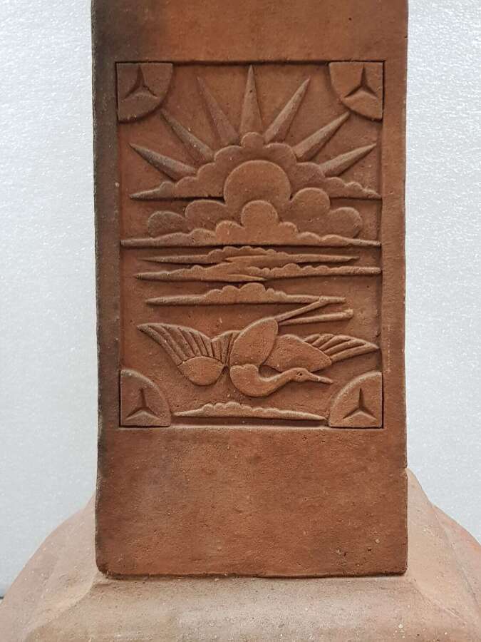Rare Compton Pottery/Potters Art Guild Arts & Crafts terracotta bird bath