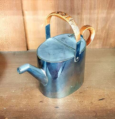 Dr Christopher Dresser silver plated mini kettle watering can teapot jug Hukin & Heath