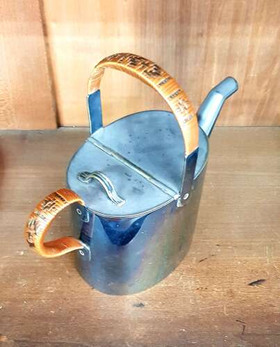 Dr Christopher Dresser silver plated mini kettle watering can teapot jug Hukin & Heath