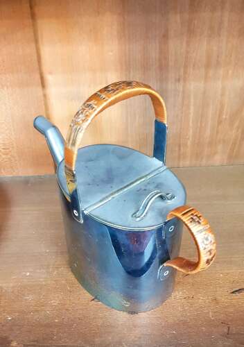 Dr Christopher Dresser silver plated mini kettle watering can teapot jug Hukin & Heath