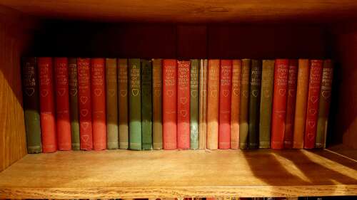 Rare complete collection 26 CFA Voysey Arts & Crafts Little Library hearts design books