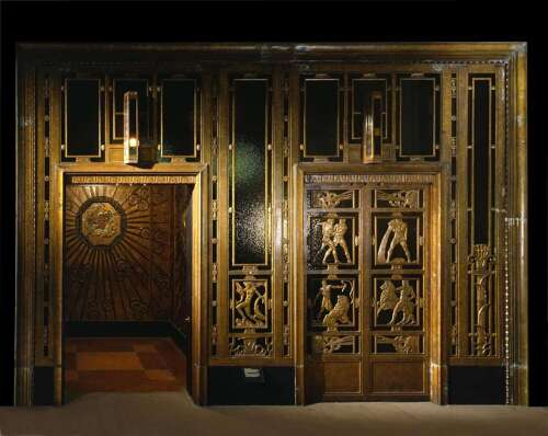 Rare Selfridges Art Deco Birmingham Guild of Handicraft bronze Gemini Zodiac panel